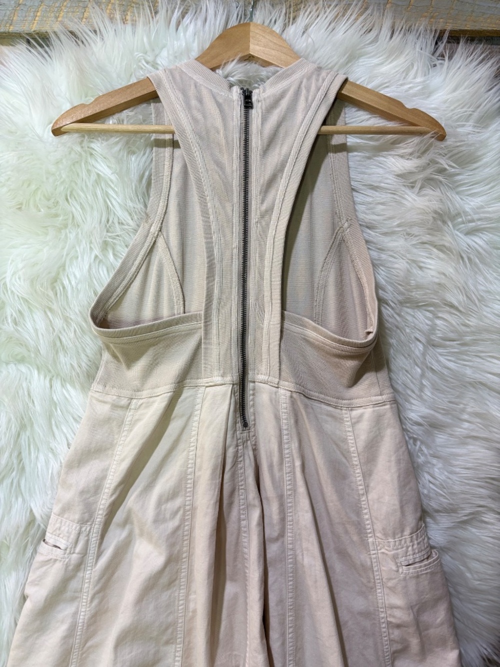 EUC. {Daily Practice · Anthro} Nude < Sky High > Racerback Midi Dress | Small - Picture 8 of 16